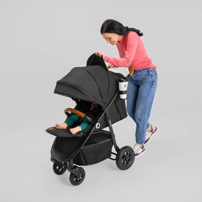 Carucior sport, Lionelo, Natt, De la nastere, Cu accesorii si capotina XXL reglabila, 0 - 22 kg, Conform cu standardele europene de securitate EN1888-1, EN1888-2, Verde BYNLO-NATT_GREEN_EMERALD