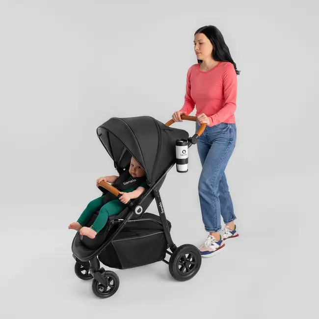 Carucior sport, Lionelo, Natt, De la nastere, Cu accesorii si capotina XXL reglabila, 0 - 22 kg, Conform cu standardele europene de securitate EN1888-1, EN1888-2, Verde BYNLO-NATT_GREEN_EMERALD