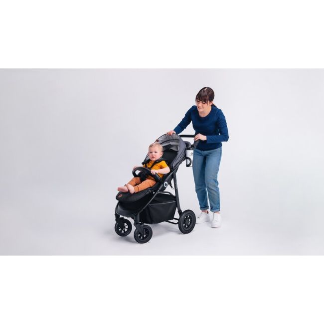 Carucior sport, Lionelo, Natt, De la nastere, Cu accesorii si capotina XXL reglabila, 0 - 22 kg, Conform cu standardele europene de securitate EN1888-1, EN1888-2, Verde BYNLO-NATT_GREEN_EMERALD