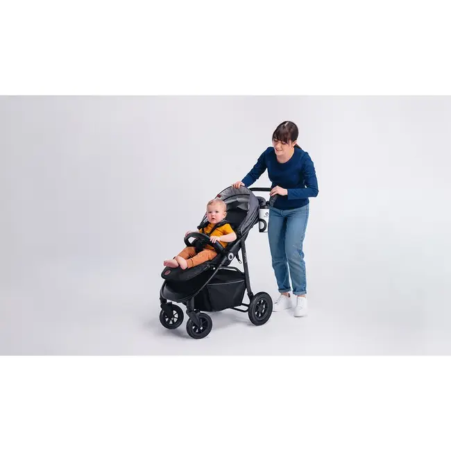 Carucior sport, Lionelo, Natt, De la nastere, Cu accesorii si capotina XXL reglabila, 0 - 22 kg, Conform cu standardele europene de securitate EN1888-1, EN1888-2, Verde BYNLO-NATT_GREEN_EMERALD
