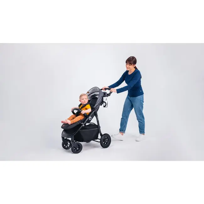 Carucior sport, Lionelo, Natt, De la nastere, Cu accesorii si capotina XXL reglabila, 0 - 22 kg, Conform cu standardele europene de securitate EN1888-1, EN1888-2, Verde BYNLO-NATT_GREEN_EMERALD