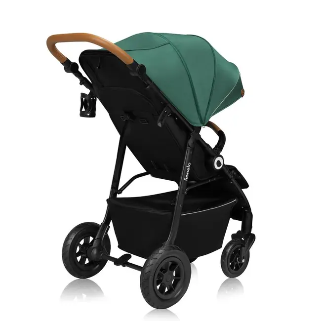 Carucior sport, Lionelo, Natt, De la nastere, Cu accesorii si capotina XXL reglabila, 0 - 22 kg, Conform cu standardele europene de securitate EN1888-1, EN1888-2, Verde BYNLO-NATT_GREEN_EMERALD