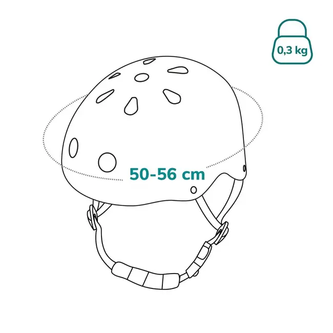 Casca pentru copii, Lionelo, Reglabila 50-56 cm, Din ABS si EPS, Conform cu standardul EN1078, Albastru BYNLO-HELMET_BLUE_SKY