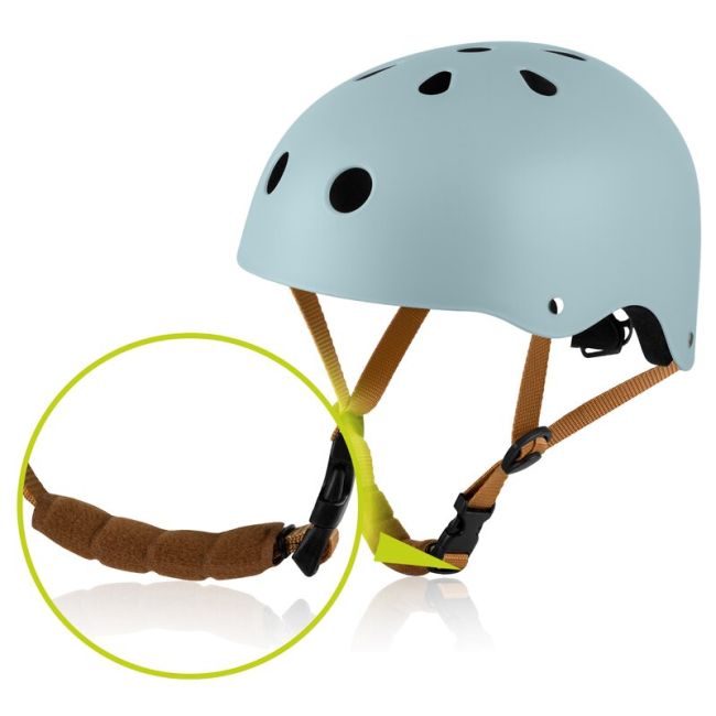 Casca pentru copii, Lionelo, Reglabila 50-56 cm, Din ABS si EPS, Conform cu standardul EN1078, Albastru BYNLO-HELMET_BLUE_SKY