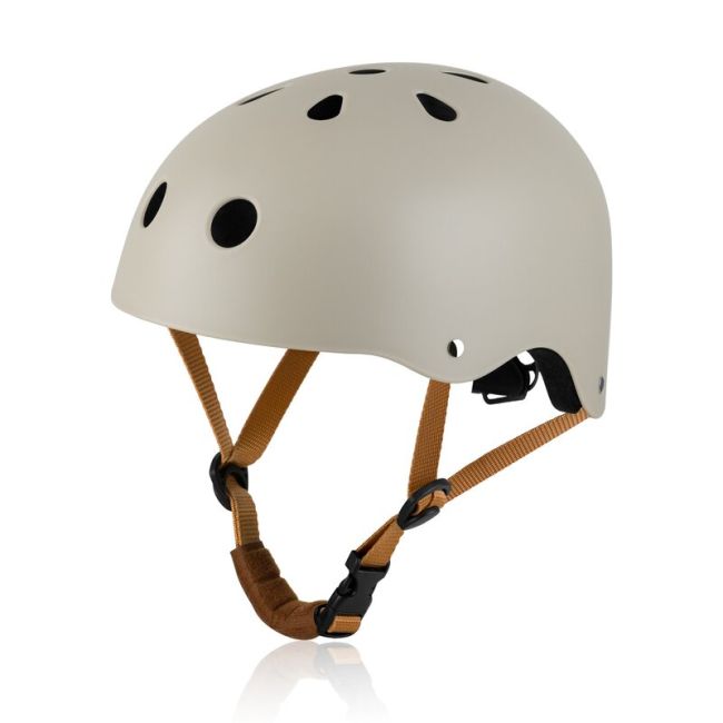 Casca pentru copii, Lionelo, Reglabila 50-56 cm, Din ABS si EPS, Conform cu standardul EN1078, Bej BYNLO-HELMET_BEIGE_SAND