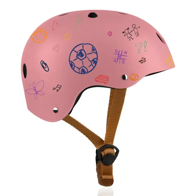 Casca pentru copii, Lionelo, Reglabila 50-56 cm, Din ABS si EPS, Conform cu standardul EN1078, Roz BYNLO-HELMET_PINK_ROSE