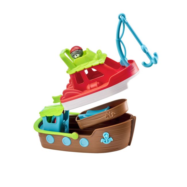 Jucarie 3 in 1 - barcute pentru baie cu figurina morsa klr700502
