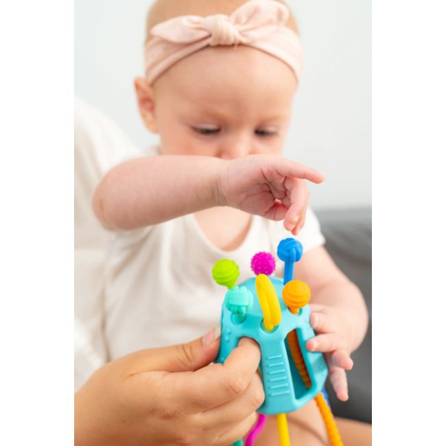 Jucarie senzoriala de dezvoltare reflex prindere zippee mobizip1