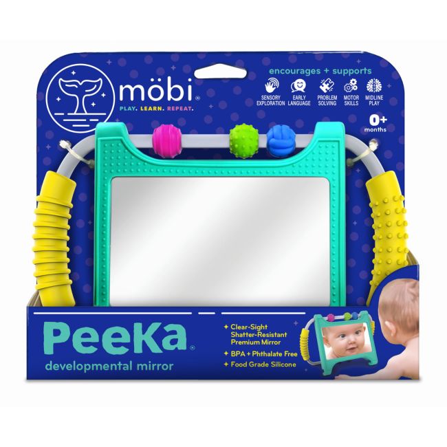 Oglinda cu suport de silicon si margele peeka mobipka1