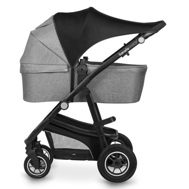 Parasolar, Lionelo, Pentru carucior, Material textil, Cu protectie UPF 50+, 53 x 51 cm, Negru BYNLO-STROLLER_SUN_COVER_BLACK_CARBON