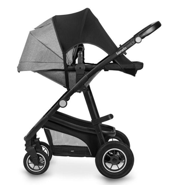 Parasolar, Lionelo, Pentru carucior, Material textil, Cu protectie UPF 50+, 53 x 51 cm, Negru BYNLO-STROLLER_SUN_COVER_BLACK_CARBON