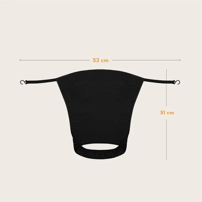 Parasolar, Lionelo, Pentru carucior, Material textil, Cu protectie UPF 50+, 53 x 51 cm, Negru BYNLO-STROLLER_SUN_COVER_BLACK_CARBON
