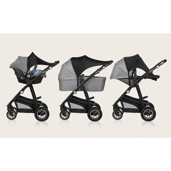 Parasolar, Lionelo, Pentru carucior, Material textil, Cu protectie UPF 50+, 53 x 51 cm, Negru BYNLO-STROLLER_SUN_COVER_BLACK_CARBON