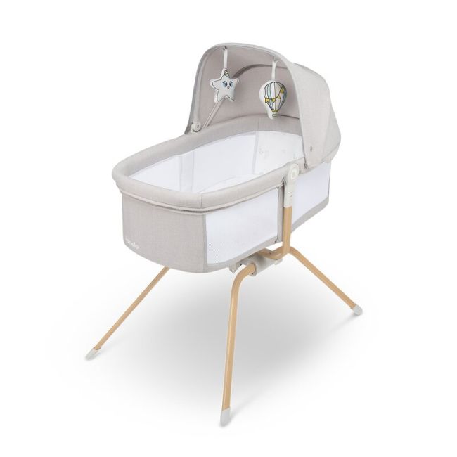 Patut balansoar, Lionelo, Malin Evo, 3 in 1, Pliabil, 0-9 kg, Geanta Transport, Asamblare Rapida, Ultra-Usor, Conform cu standardele europeane de securitate EN1130 si EN16890, Bej BYNLO-MALIN_EVO_BEIGE_NATURAL