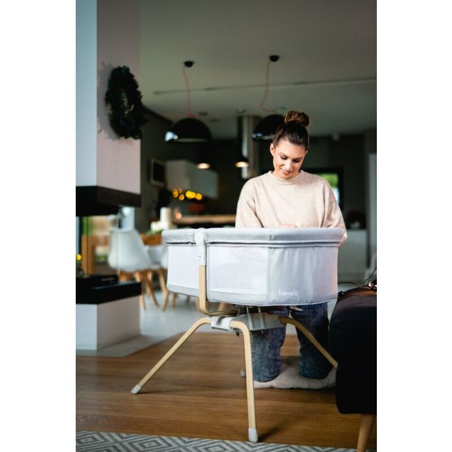 Patut balansoar, Lionelo, Malin Evo, 3 in 1, Pliabil, 0-9 kg, Geanta Transport, Asamblare Rapida, Ultra-Usor, Conform cu standardele europeane de securitate EN1130 si EN16890, Bej BYNLO-MALIN_EVO_BEIGE_NATURAL