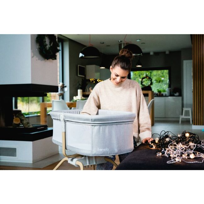 Patut balansoar, Lionelo, Malin Evo, 3 in 1, Pliabil, 0-9 kg, Geanta Transport, Asamblare Rapida, Ultra-Usor, Conform cu standardele europeane de securitate EN1130 si EN16890, Bej BYNLO-MALIN_EVO_BEIGE_NATURAL