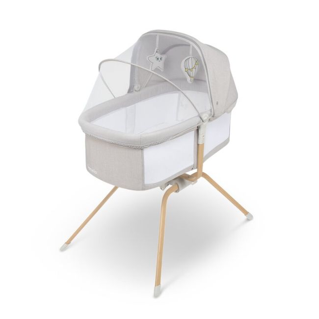 Patut balansoar, Lionelo, Malin Evo, 3 in 1, Pliabil, 0-9 kg, Geanta Transport, Asamblare Rapida, Ultra-Usor, Conform cu standardele europeane de securitate EN1130 si EN16890, Bej BYNLO-MALIN_EVO_BEIGE_NATURAL