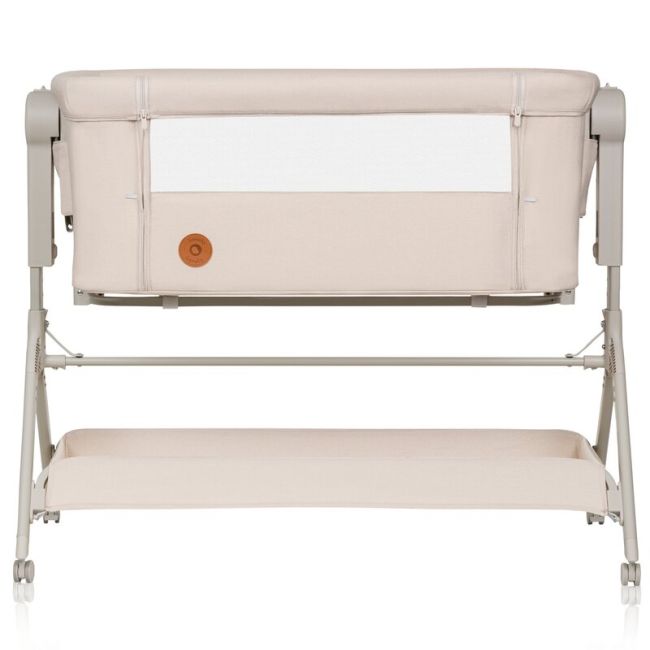 Patut co-sleeper, Lionelo, Leonie Plus, Pliabil, Cu sistem de leganare, Cu setare unghiulara, Reglabil in 6 pozitii pe inaltime, Conform cu standardele europeane de securitate EN1130 si EN16890, Bej BYNLO-LEONIE_PLUS_BEIGE_SAND