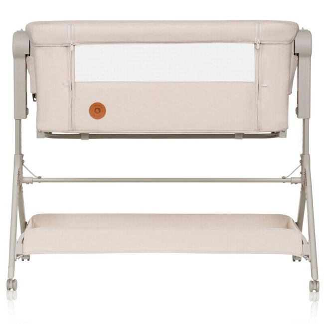 Patut co-sleeper, Lionelo, Leonie Plus, Pliabil, Cu sistem de leganare, Cu setare unghiulara, Reglabil in 6 pozitii pe inaltime, Conform cu standardele europeane de securitate EN1130 si EN16890, Bej BYNLO-LEONIE_PLUS_BEIGE_SAND