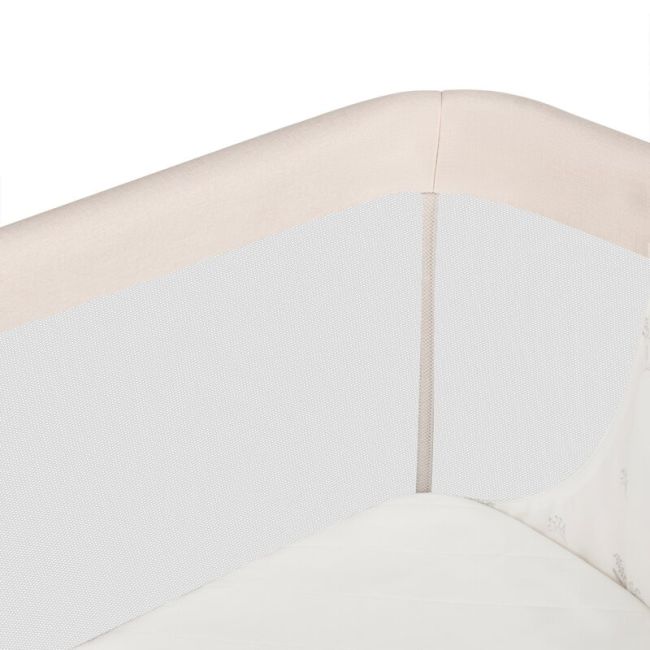 Patut co-sleeper, Lionelo, Leonie Plus, Pliabil, Cu sistem de leganare, Cu setare unghiulara, Reglabil in 6 pozitii pe inaltime, Conform cu standardele europeane de securitate EN1130 si EN16890, Bej BYNLO-LEONIE_PLUS_BEIGE_SAND