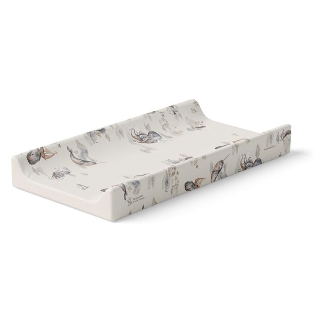 Saltea De Infasat Cu Spate Intarit Si Margini De Protectie 50x80 Cm, Magic Sea Animals Pjb2340
