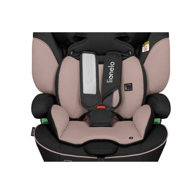 Scaun auto, Lionelo, Levi i-Size, Universal, Instalare FWF, Cu tetiera reglabila in 10 pozitii, Cu spatar detasabil, 76-150 cm, Conform cu R129, Bej BYNLO-LEVI_I-SIZE_BEIGE_LATTE