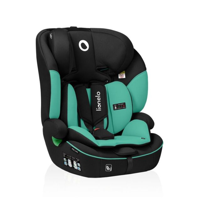 Scaun auto, Lionelo, Levi i-Size, Universal, Instalare FWF, Cu tetiera reglabila in 10 pozitii, Cu spatar detasabil, 76-150 cm, Conform cu R129, Verde BYNLO-LEVI_I-SIZE_GREEN_EMERALD