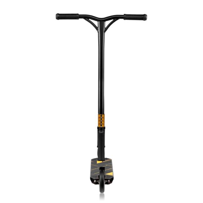 Trotineta, Lionelo, Whizz, Pentru Acrobatii, Rulmenti ABEC-9, Sistemul de compresie IHC 9, 20 - 100 kg, Conform cu standardul european de securitate EN14619, Galben/Negru BYNLO-WHIZZ_BLACK_CARBON_YELLOW