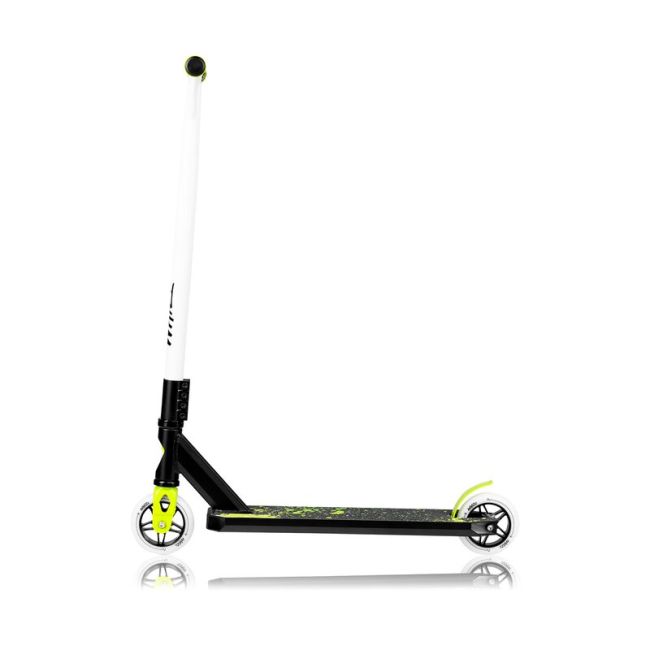 Trotineta, Lionelo, Whizz, Pentru Acrobatii, Rulmenti ABEC-9, Sistemul de compresie IHC 9, 20 - 100 kg, Conform cu standardul european de securitate EN14619, Verde/Negru BYNLO-WHIZZ_GREEN_LIME_BLACK