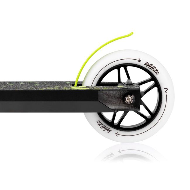 Trotineta, Lionelo, Whizz, Pentru Acrobatii, Rulmenti ABEC-9, Sistemul de compresie IHC 9, 20 - 100 kg, Conform cu standardul european de securitate EN14619, Verde/Negru BYNLO-WHIZZ_GREEN_LIME_BLACK