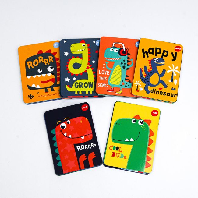 Joc de atentie learning cube®  - dinozauri fericiti
