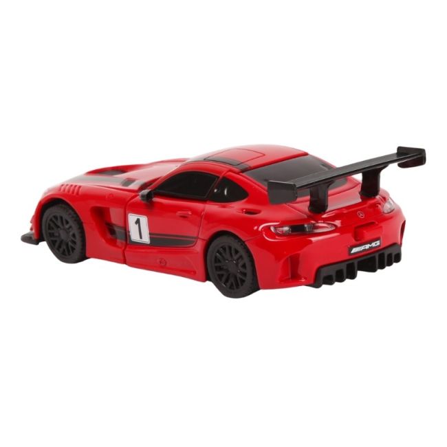 MASINUTA METALICA CONVERTIBILA MERCEDES BENZ GT3 ROSIE CU SCARA 1 LA 32 VIVRas62300_Rosu