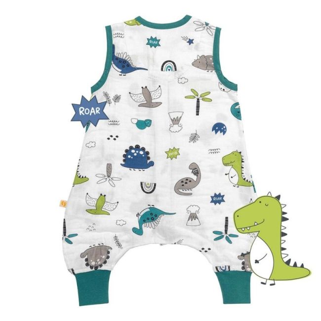 Sac de dormit cu picioruse Bamboo Dinosaur 80 cm 0.5 Tog BBXCJ871-05FW
