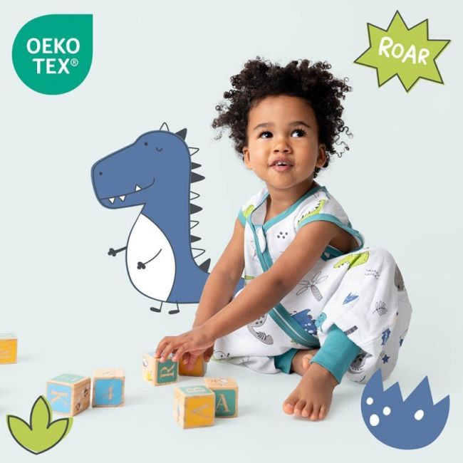 Sac de dormit cu picioruse Bamboo Dinosaur 90 cm 0.5 Tog BBXCJ872-05FW