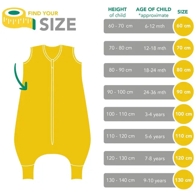 Sac de dormit cu picioruse Bamboo Koala 90 cm 0.5 Tog BBXCJ532-05FW