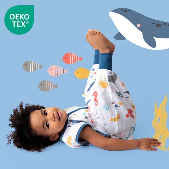 Sac de dormit cu picioruse Bamboo Under the Sea 70 cm 0.5 Tog BBXCJ790-05FW