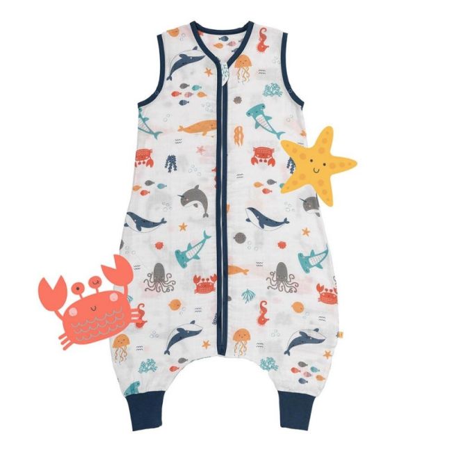 Sac de dormit cu picioruse Bamboo Under the Sea 90 cm 0.5 Tog BBXCJ792-05FW