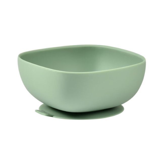 Bol silicon cu ventuza Beaba Sage Green ERFB913547