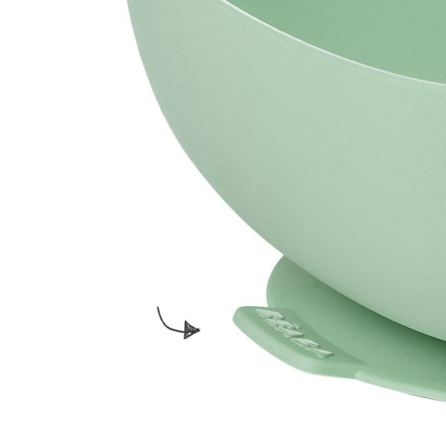 Bol silicon cu ventuza Beaba Sage Green ERFB913547