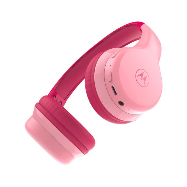 Casti Audio Wireless pentru Copii Motorola Moto JR300 Pink ERFJR300 PNK