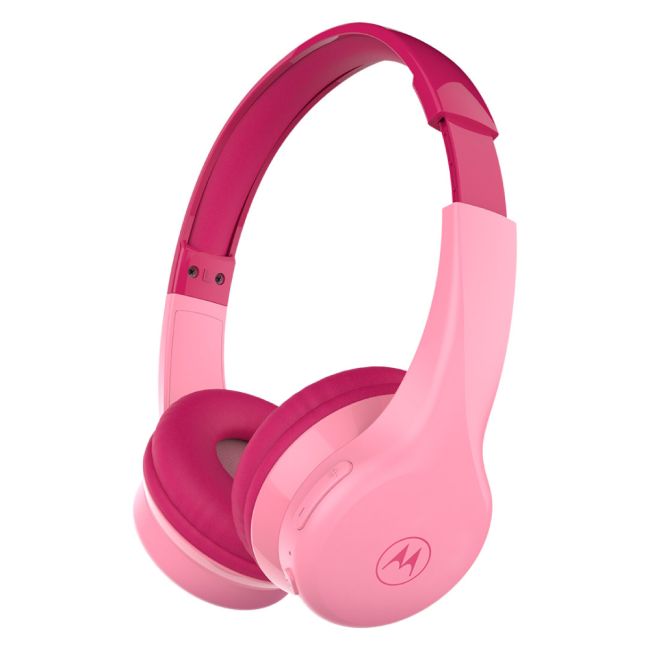 Casti Audio Wireless pentru Copii Motorola Moto JR300 Pink ERFJR300 PNK