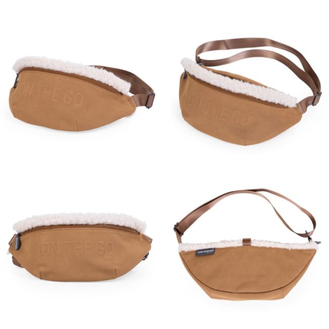 Geanta Childhome Banana On The Go aspect piele intoarsa Bej ERFCH-CWBANAMR