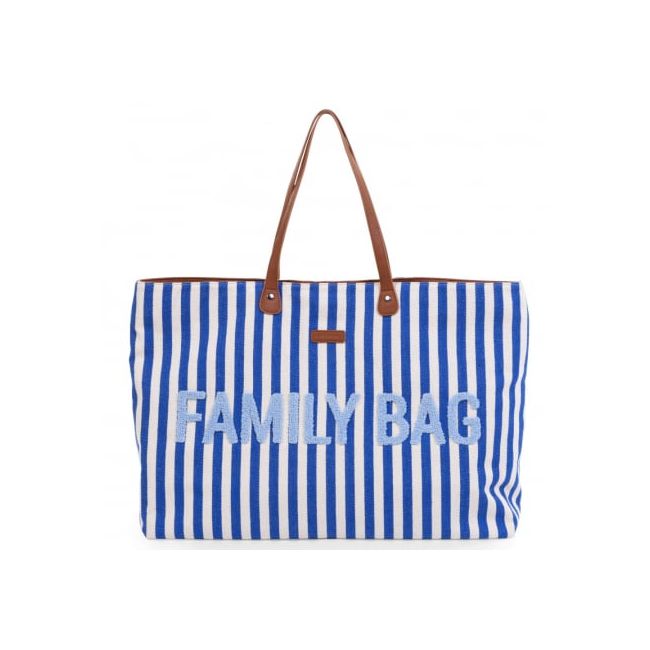 Geanta Childhome Family Bag Albastru Alb ERFCH-CWFBSTBL