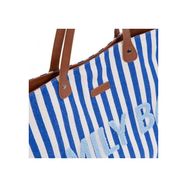 Geanta Childhome Family Bag Albastru Alb ERFCH-CWFBSTBL