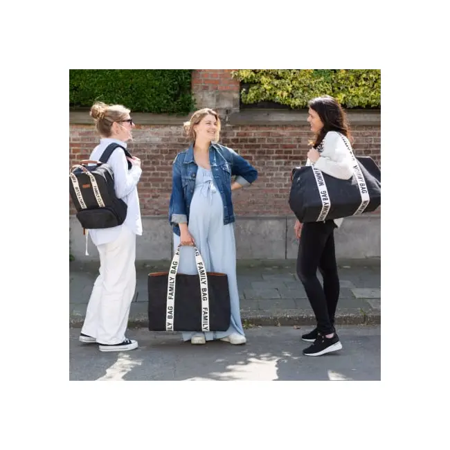 Geanta Childhome Family Bag Signature Negru ERFCH-CWFBSCBL