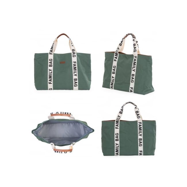 Geanta Childhome Family Bag Signature Verde ERFCH-CWFBSCGR