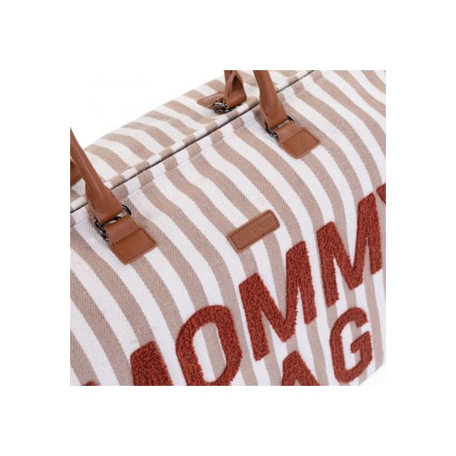Geanta de infasat Childhome Mommy Bag Nude Alb ERFCH-CWMBBSTNR