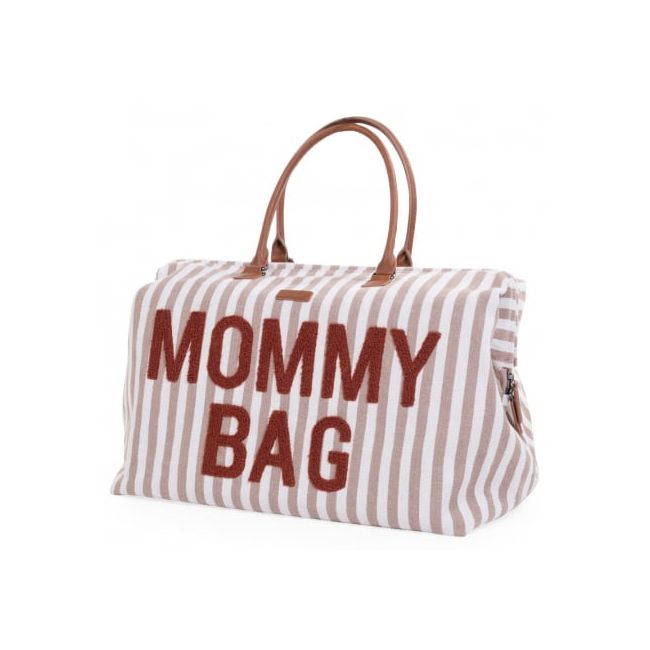 Geanta de infasat Childhome Mommy Bag Nude Alb ERFCH-CWMBBSTNR