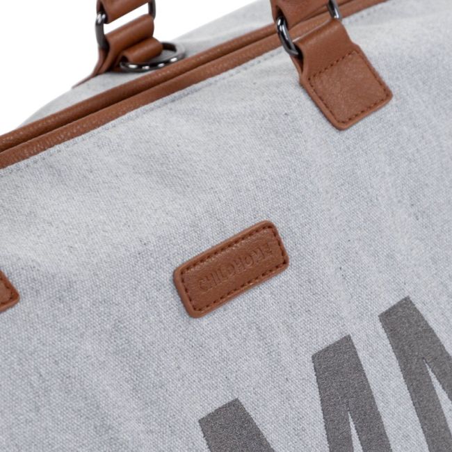 Geanta de infasat Childhome Mommy Bag Panza Oxford Gri ERFCH-CWMBBCGA