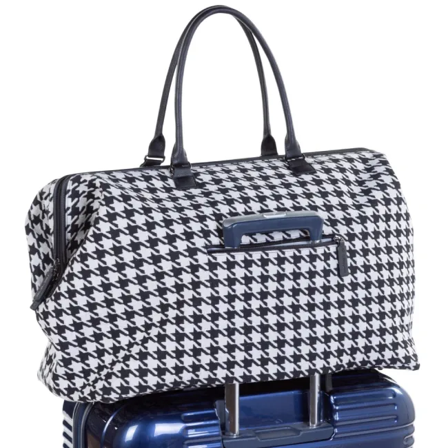 Geanta de infasat Childhome Mommy Bag Pied de Poule Negru ERFCH-CWMBBPDP